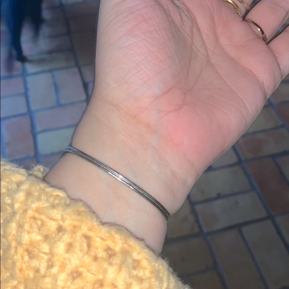 Silver Crystal Cuff Bracelet - image 8